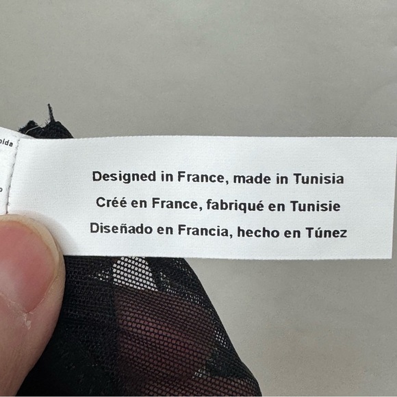 NWT SIMONE PERELE Cassie Embroidered Sheer Bikini Panties Navy Purple Size L - Picture 11 of 16